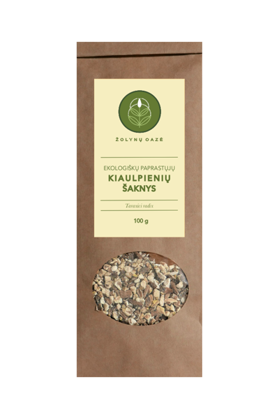 EKOLOGIŠKŲ PAPRASTŲJŲ KIAULPIENIŲ ŠAKNYS 100 G