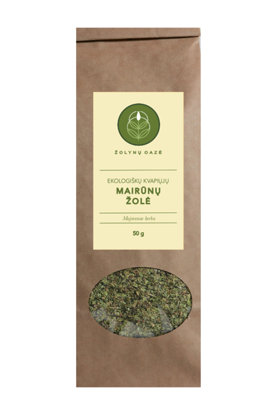 EKOLOGIŠKŲ KVAPIŲJŲ MAIRŪNŲ ŽOLĖ 50 G