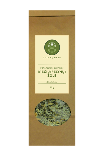 EKOLOGIŠKŲ   KARČIŲJŲ   KIEČIŲ   (PELYNŲ)   ŽOLĖ                                         50 G