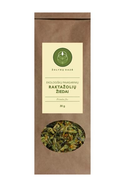 EKOLOGIŠKŲ PAVASARINIŲ RAKTAŽOLIŲ ŽIEDAI 30 G