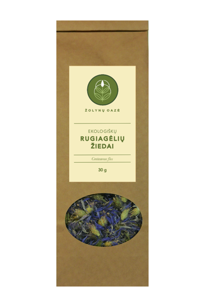 EKOLOGIŠKŲ RUGIAGĖLIŲ ŽIEDAI 30 G