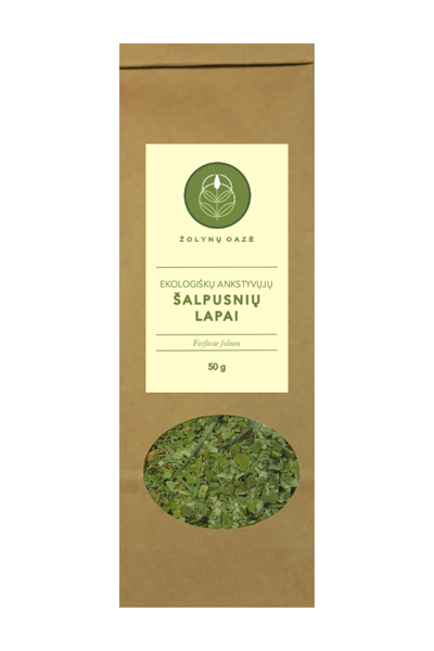 EKOLOGIŠKŲ ANKSTYVŲJŲ ŠALPUSNIŲ LAPAI 50 G
