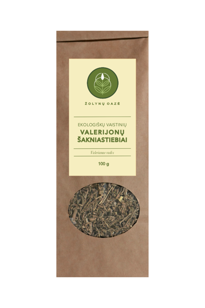 EKOLOGIŠKŲ VAISTINIŲ VALERIJONŲ ŠAKNIASTIEBIAI 100 G