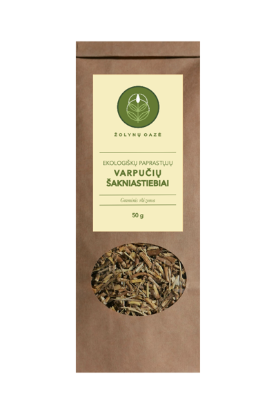 EKOLOGIŠKŲ PAPRASTŲJŲ VARPUČIŲ ŠAKNIASTIEBIAI 50 G